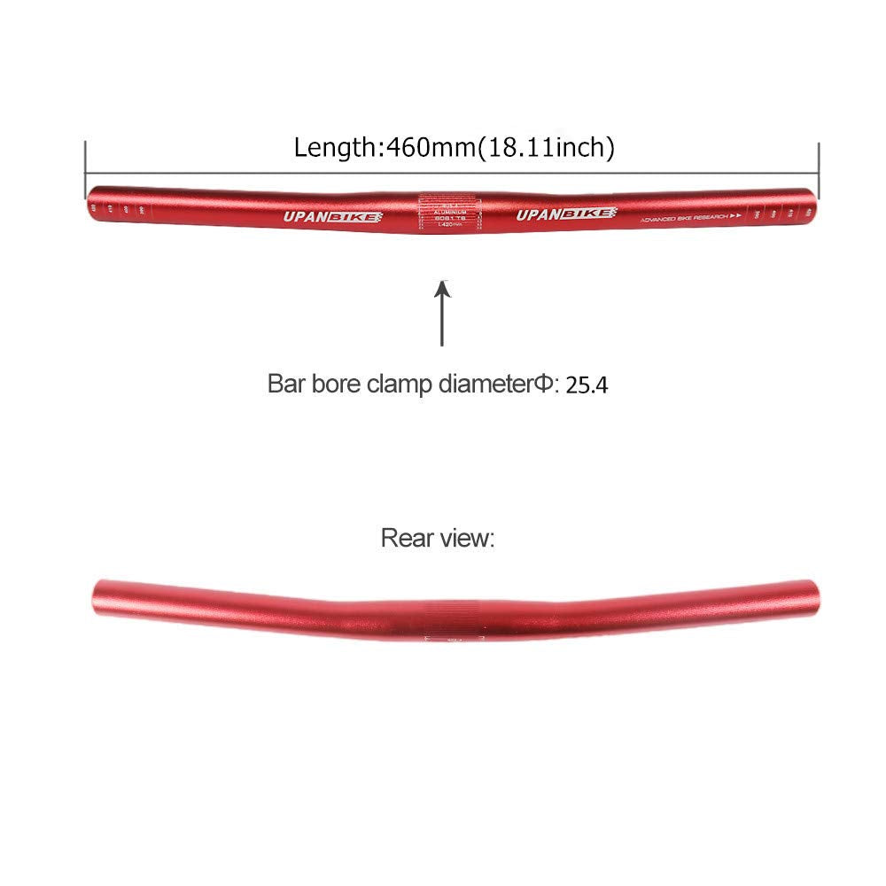 B071 Kids Bike Handlebar, Flat Bar,  25.4mm Bar bore Clamp
